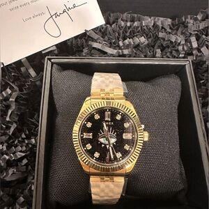 Timex x Jacquie Aiche 36mm Stainless Steel Bracelet Watch BNIB